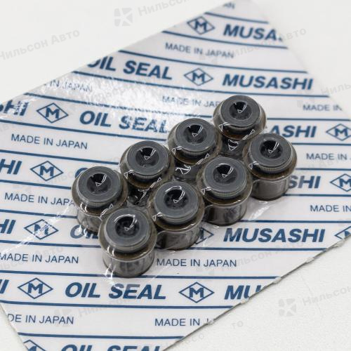 Маслосъемные колпачки ISUZU 4JJ1, MUSASHI (комплект 8 штук)