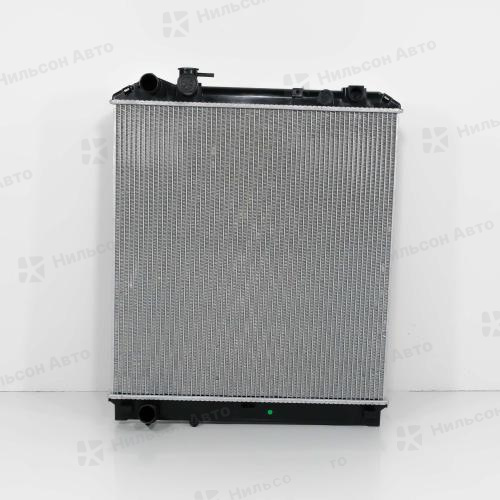 Радиатор двигателя ISUZU ELF 4HF1, пластиковый с заливной, в620*ш588 (без бачков), вид 1, ZEVS (без рамки крепления) (аналог IS004936)