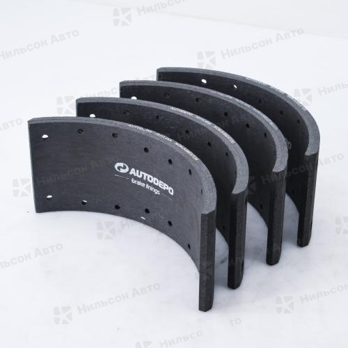 Тормозные накладки T320-1207 AUTODEPO размер 120*12*310, подходят русский ISUZU, BOGDAN