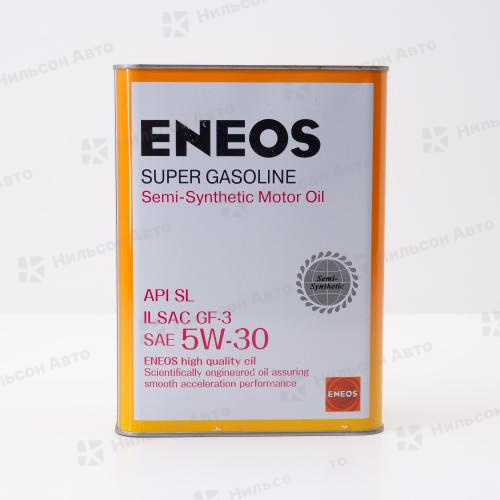 Масло моторное  5W-30 ENEOS SUPER GASOLINE полусинтетическое 4 л. SL