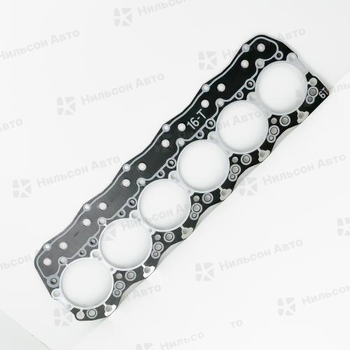 Прокладка гбц MMC FUSO 6D16, 6D17 вид 1, QUNZE (паронитовая)