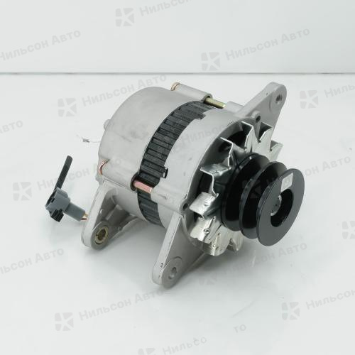 Генератор 24V HINO RANGER H07D, H07C, J08C без вакуума, 2 клиновой, 55A, фишка квадратная на 4 контакта выносная, MOTORHERZ