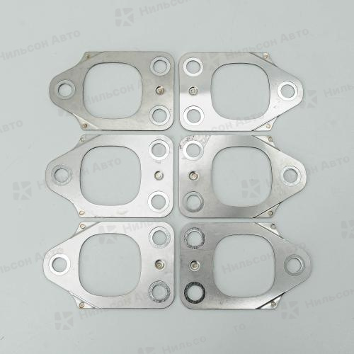 Прокладка выпускного коллектора HINO RANGER H07D, H07C, TONYCO (металл) (комплект из 6 штук)