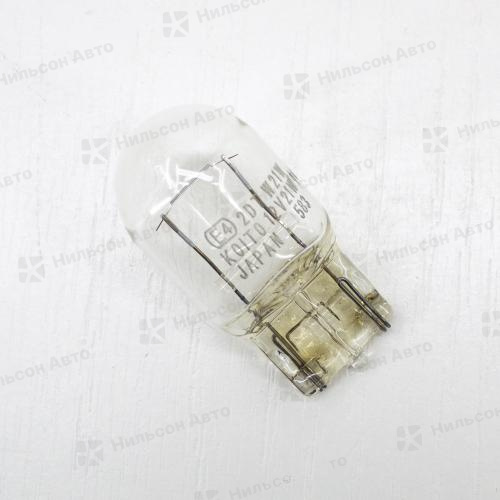 Лампочка в габарит на 1 контакт, большая, безцокольная, 12V/W21W, KOITO