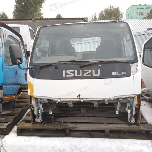 Кабина ISUZU ELF NKR66, 4HF1, узкая база, 24V, МКПП, (стекло разбито), б/у