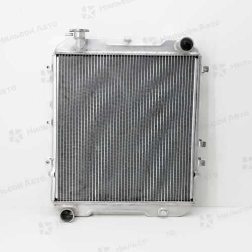 Радиатор двигателя MAZDA TITAN HA, SL, в495*ш483 (без бачков), алюминиевый с заливной, SAT