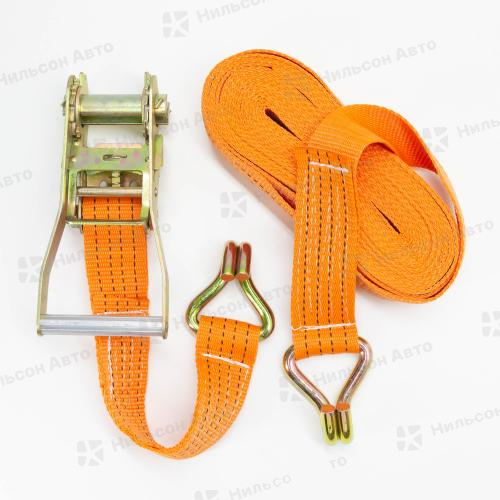 Стяжка груза 10м*50мм, 4000кг-8000кг, усиленная стропа, ALMEGA