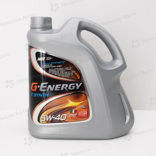 Масло моторное  5W-40 G-ENERGY F Synth синтетическое (бензин/дизель) 4 л. CF/SM/SN