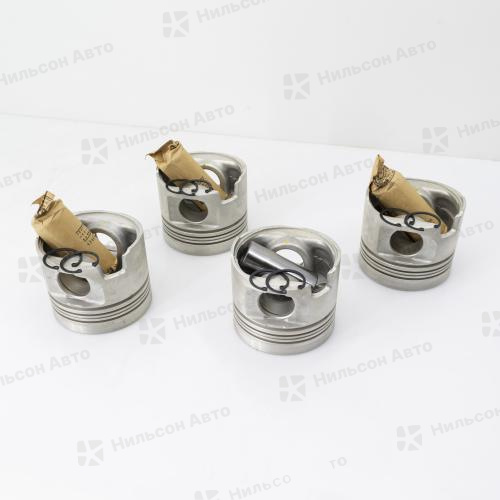 Поршень ISUZU ELF 4HF1 прямые кольца, вид 1, TEIKIN (комплект 4 шт)(диаметр 112, высота 95, форкамера 54, палец 36, кольца 3/2.5/4)