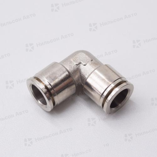 Фитинг металлический D10*10 мм, ZEVS (угол 90 градусов)