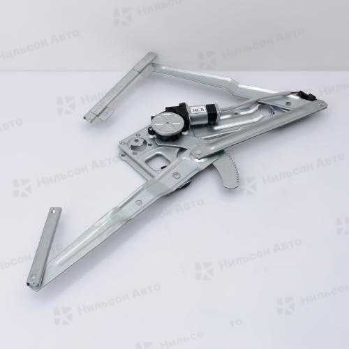 Механизм стеклоподъемника с мотором в сборе, 24V ISUZU ELF с 1994 г правый, вид 1, (фишка овальная), ZEVS