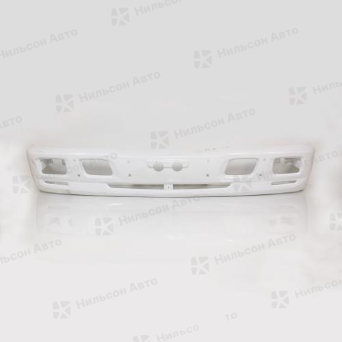 Бампер передний ISUZU ELF c 2007 г широкая база, с отверстиями под туманки, Nilson Auto Parts (ширина 198 см, высота 32 см, металличесий)