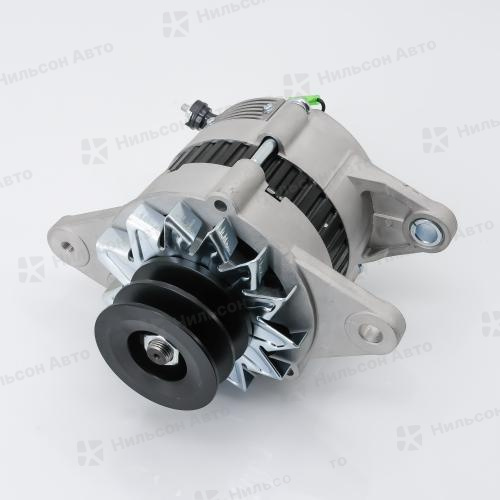 Генератор 24V HINO RANGER H07D, H07C, J08C без вакуума, 2 клиновой, 55A, фишка треугольная на 3 контакта выносная, TESLA