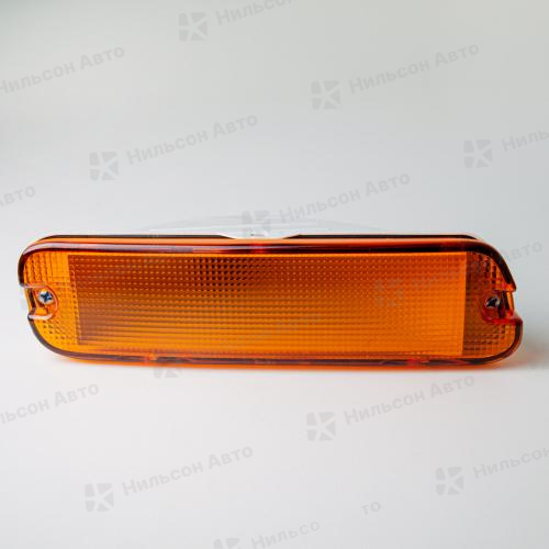 Поворот в бампер ISUZU FORWARD, правый, (оранжевый/со скосом), ZEVS