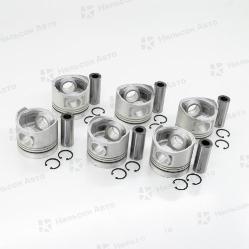 Поршень ISUZU FORWARD 6BG1, IZUMI (комплект 6 шт) ALFIN, (диаметр 105, палец 35, форкамера 55, высота 94)