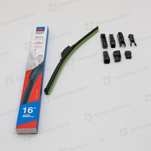 Щетка стеклоочистителя бескаркасная, 40 см, All Seasons, DOUBLE FORCE