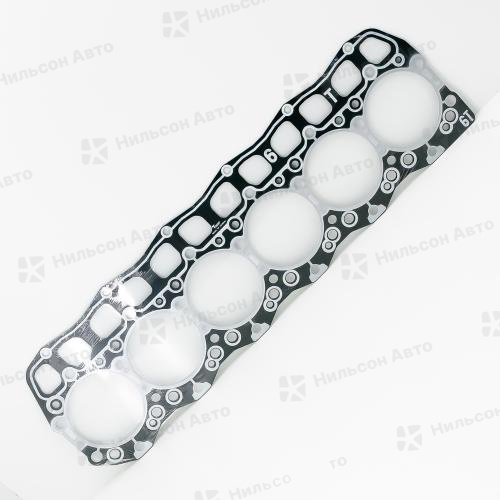 Прокладка гбц MMC FUSO 6D16-T, 6D17 24 клапана вид 1, TEIKIN (S-2.2/паронит)