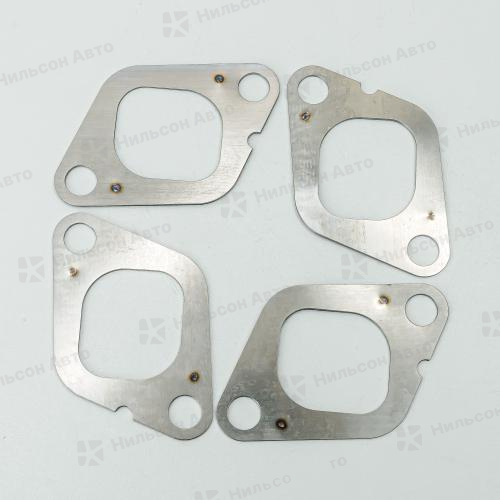 Прокладка выпускного коллектора NISSAN ATLAS TD23-TD27, BD30, QD32 QUNZE (металл) (комплект из 4 шт)