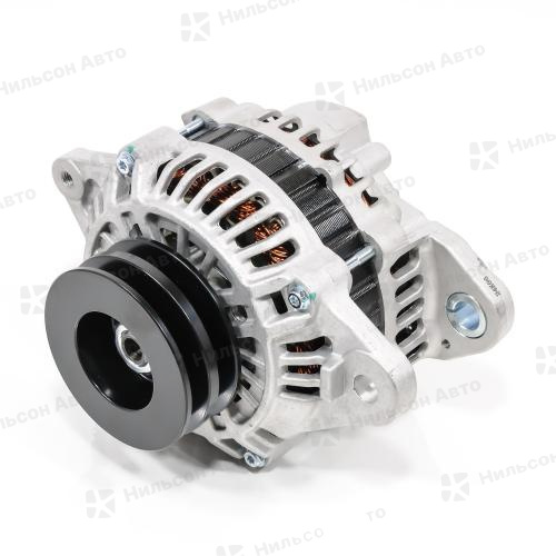 Генератор 12V MMC CANTER 4M40, без вакумника, 2 клиновой, фишка квадратная на 2 контакта, 90A, KRAUF