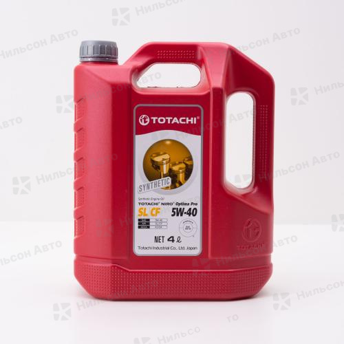 Масло моторное  5W-40 TOTACHI NIRO OPTIMA PRO синтетическое 4 л. SL/CF