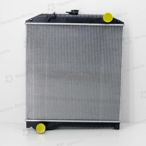 Радиатор двигателя HINO RANGER J08C, пластиковый с заливной, в645*ш638 (без бачков), GSPARTS