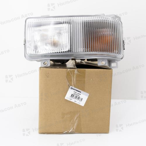 Фара противотуманная MITSUBISHI FUSO, 1997-2008, левая, (белая/с поворотником), AUTODEPO
