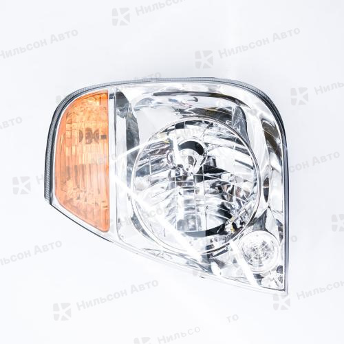 Фара KIA BONGO 2004-2010, левая, AUTODEPO (с желтым указателем поворота)