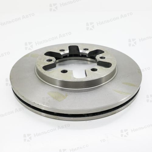 Диск тормозной NISSAN ATLAS TD27, крепится 6 болтов, вид 2, GBRAKE