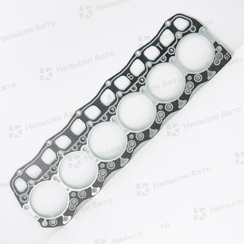 Прокладка гбц MMC FUSO 6D16-T, 6D17 24 клапана вид 1, QUNZE (S-2.35/паронит)