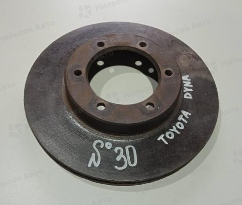 Диск тормозной TOYOTA DYNA, 6 шпилек, диаметр 286, толщина 22, вылет 29, б/у
