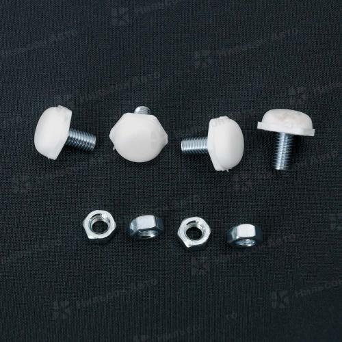 Болт под номер белый NO NAME (пакет 4 шт)