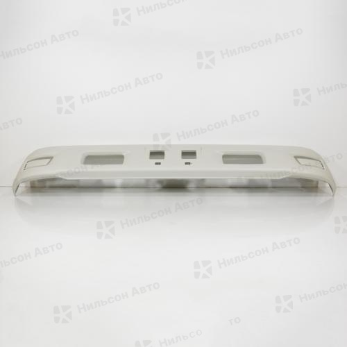 Бампер передний ISUZU ELF c 2007 г широкая база, с отверстиями под туманки, SAT (высота 26, ширина 190)